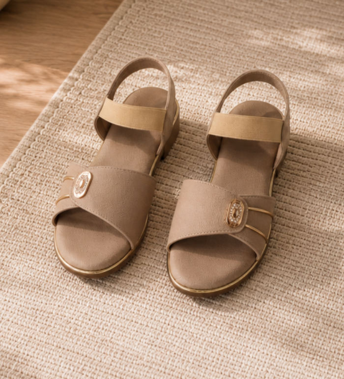 Embellished Comfort Wedge Sandals
